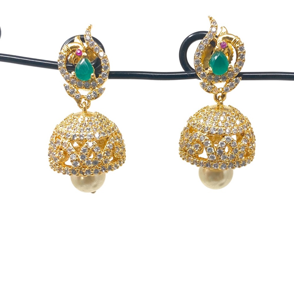 Multi stone Indian earrings